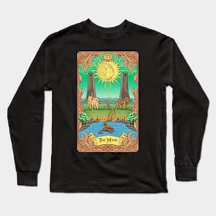 Moon Tarot Card Long Sleeve T-Shirt